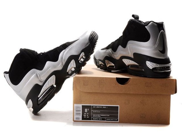 Nike Ken Griffen Max Chaussures Hommes 2014 argent noir (2)